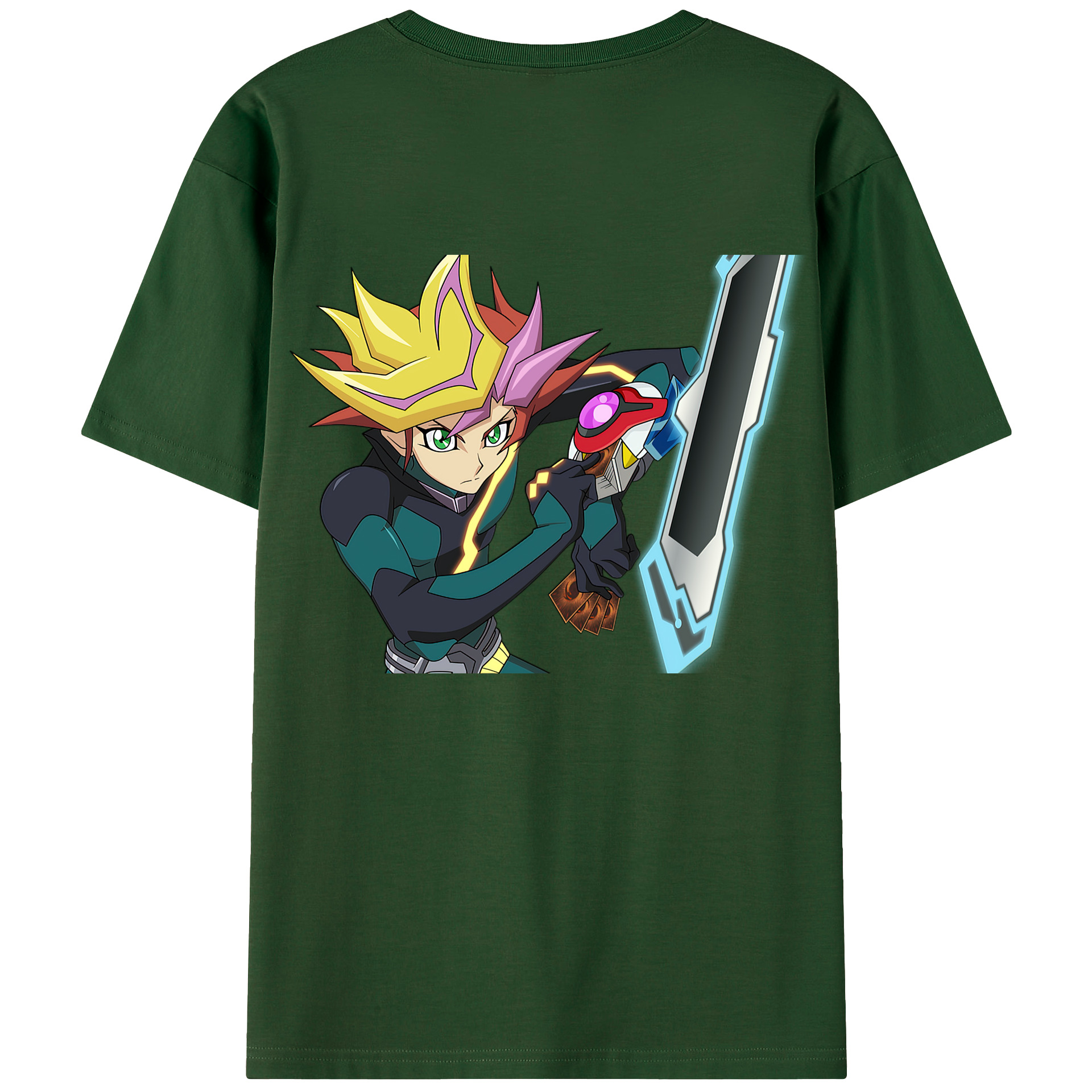 （画像用） 遊☆戯☆王 Yu-Gi-Oh! 綿100％半袖Tシャツ（背面プリント）